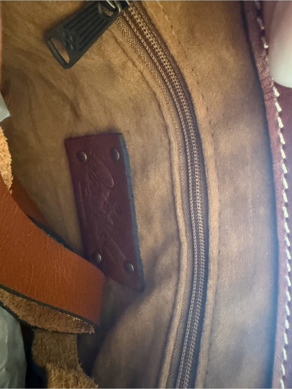 Patricia Nash Embossed Floral Leather Tote - Brown - Picture 4 of 4